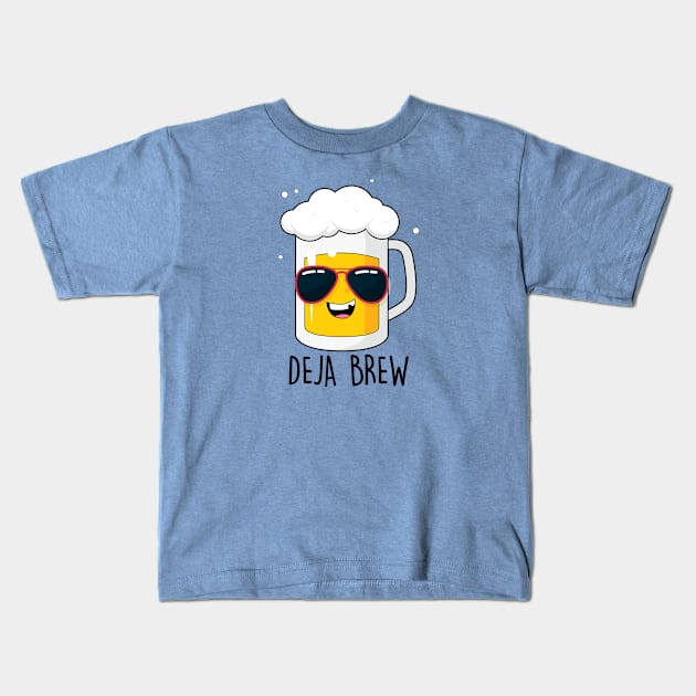 Deja Brew Kids T-Shirt by NotSoGoodStudio